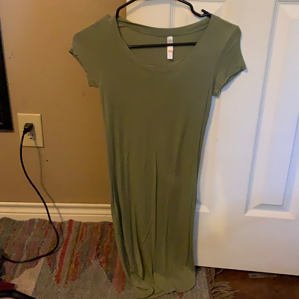 Green Tshirt dress